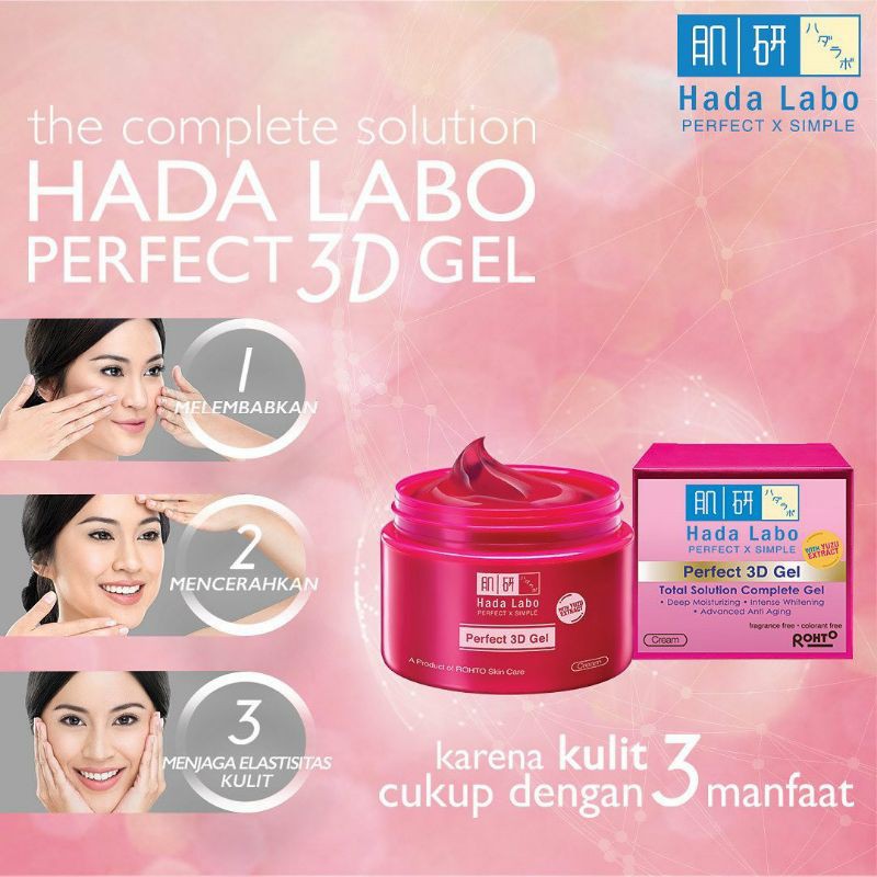 HADALABO PERFECT 3D GEL ORIGINAL 100% BPOM