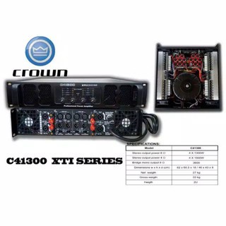 POWER AMPLIFIER CROWN C41300 XTI SERIES 4 CHANNEL 4 X 1300 WATT