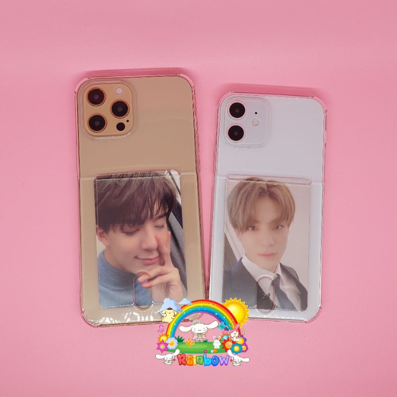 PHONE CASE HP IPHONE 11 12 PRO PROMAX CARD CASE KPOP PHOTOCARD PC NCT 127 DREAM WAYV EXO RED VELVET 