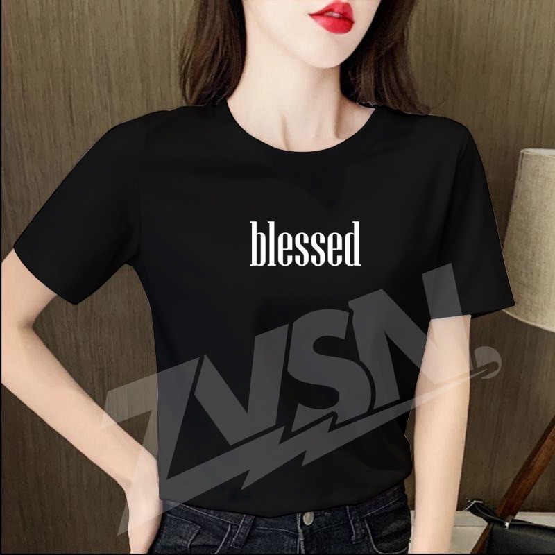 kaos distro pria wanita,atasan wanita,kaos blessed