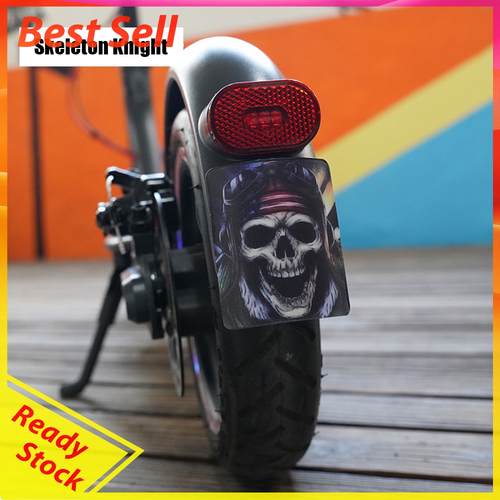 Scooter License Plate Mudguard Reflective Stickers for M365 Pro 2 Accessory