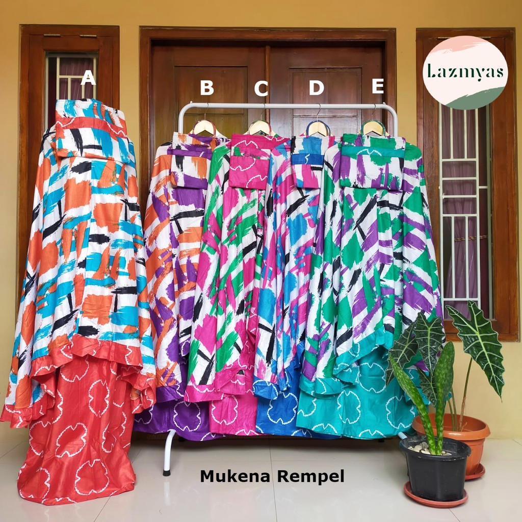 Mukena Rayon Dewasa Rempel / Rayon Super / Mukena Tidye