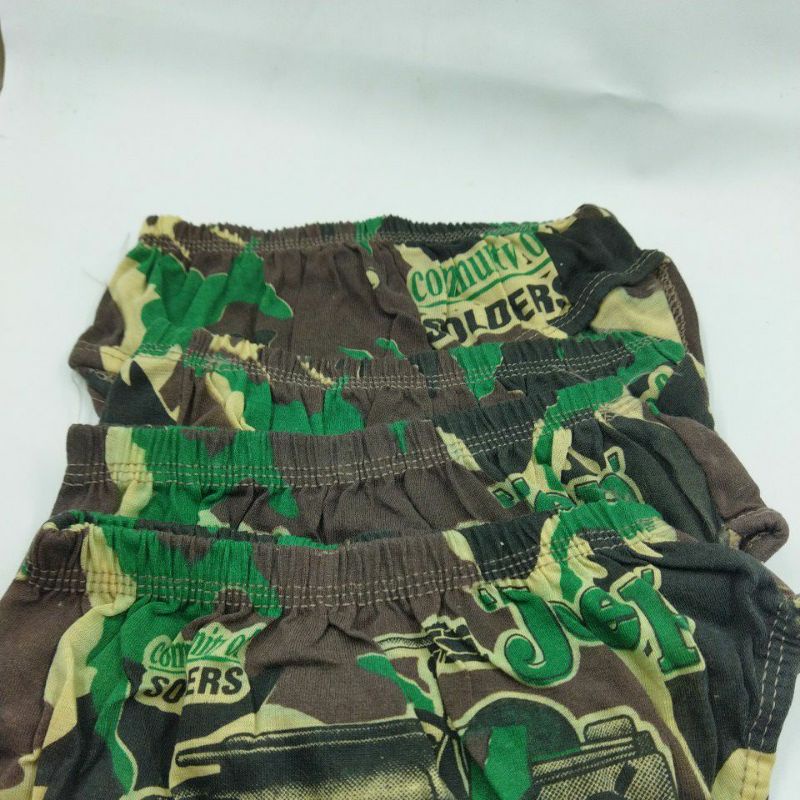 Celana dalam anak 1 Tahun Size S M L XL Army Doreng/ cd anak laki-laki /celana dalam anak murah cowok