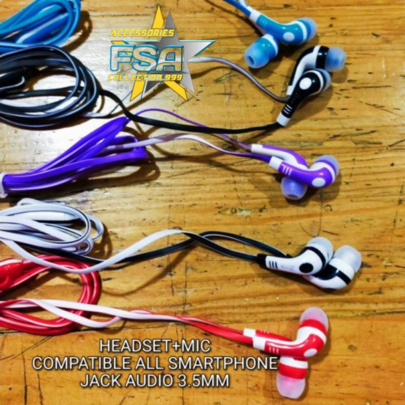 HEADSET EXTRA BASS + MIC TELEPHON EAROHONE WARNA CANDY BY Z-BOX [Z-X01]