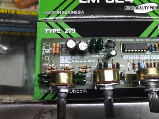 Tone control stereo ic lm324 ( 279 )