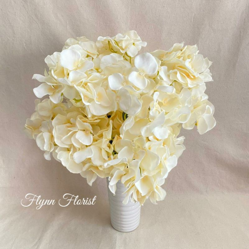 Bunga Hydrangea X5 (satuan) Bunga Artificial / Bunga Plastik / Bunga Dekorasi / Pernikahan