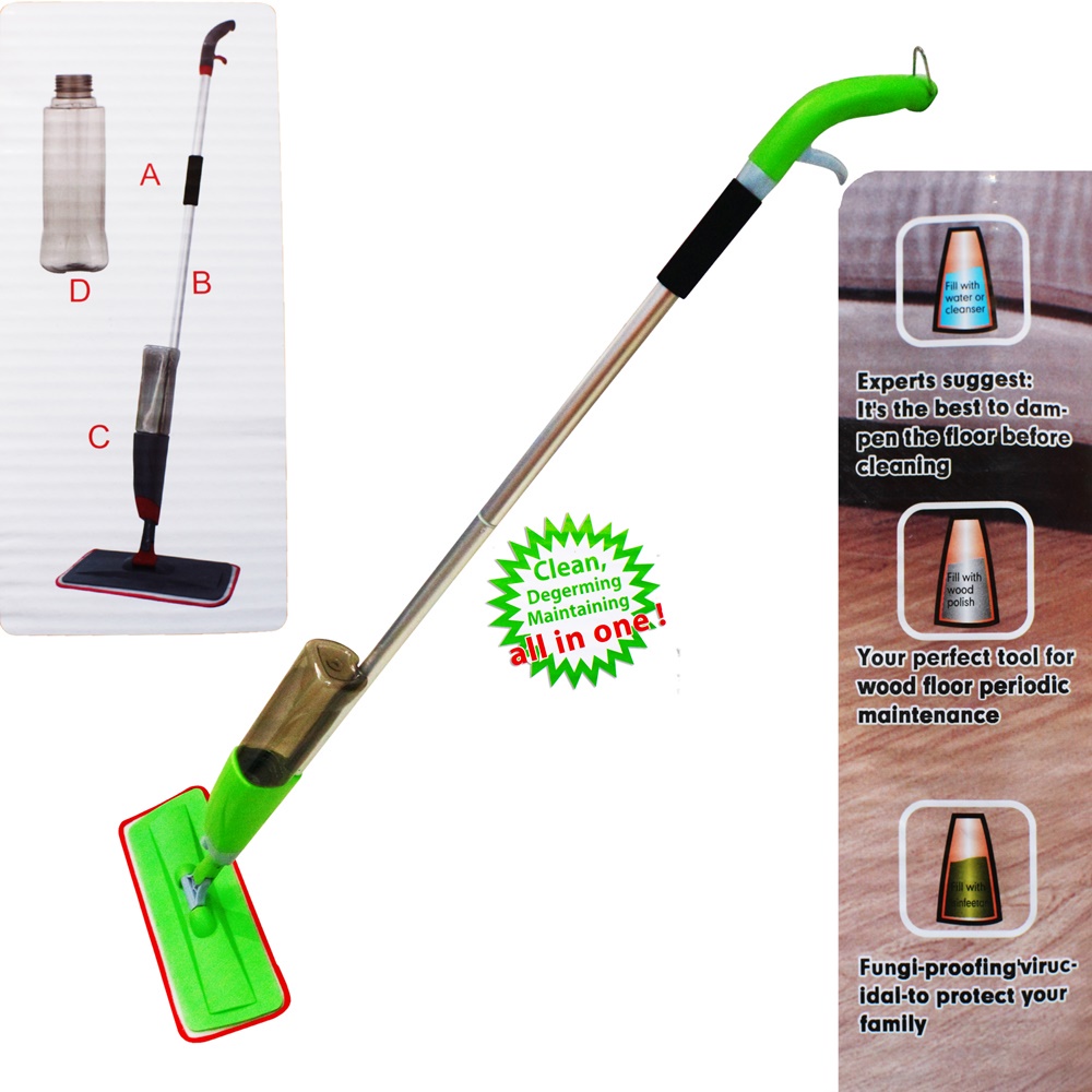 Spray Mop Alat Pel Semprot + Gratis Refill Kain pel Microfiber Spray Mop