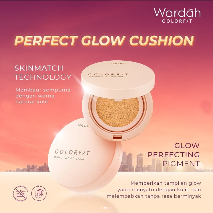 WARDAH COLORFIT PERFECT GLOW CUSHION SPF 33 PA++