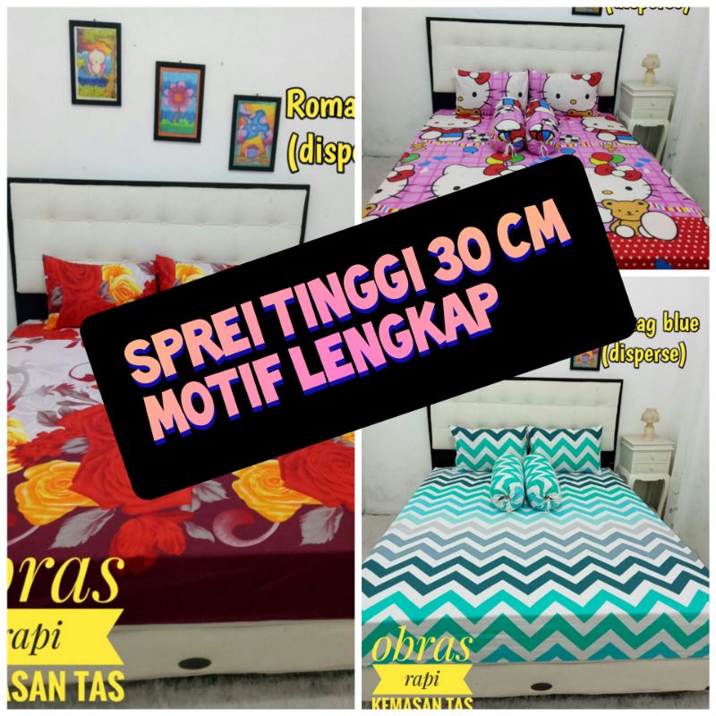 Sprei tinggi 30 cm,sprei aesthetic,sprei 180x200,sprei murah