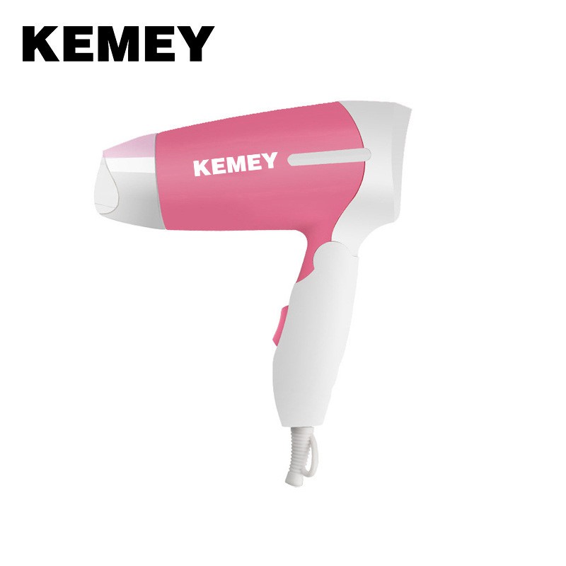 

Kemei 1200W Home Use Small Hair Dryer Negative Ion Mini Blow Dryer Fast Drying Foldable Handle