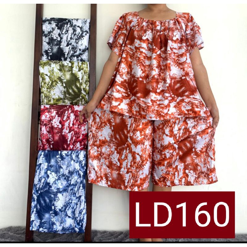 Babydoll Karet Extra Jumbo LD160 grosir daster batik jumbo pusat grosir daster jumbo