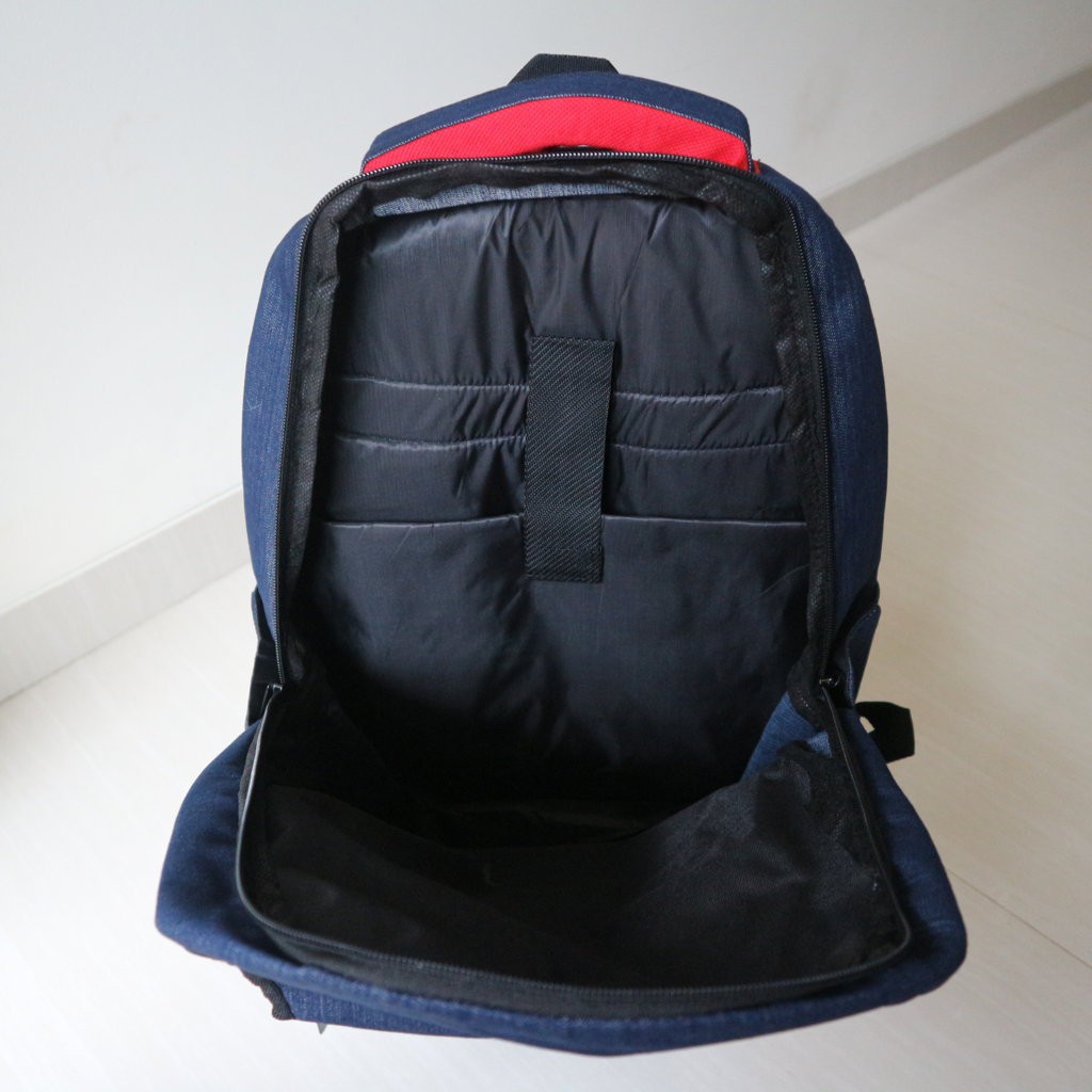 Tas Gendong Pria SMP SMA Ransel Punggung Laptop Backpack Distro Kanvas Keren Bagus Berkualitas Awet