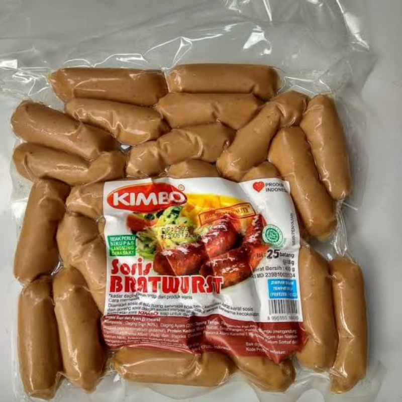 

KIMBO SOSIS BRATWURST COCKTAIL 500 GRAM [ISI 25]