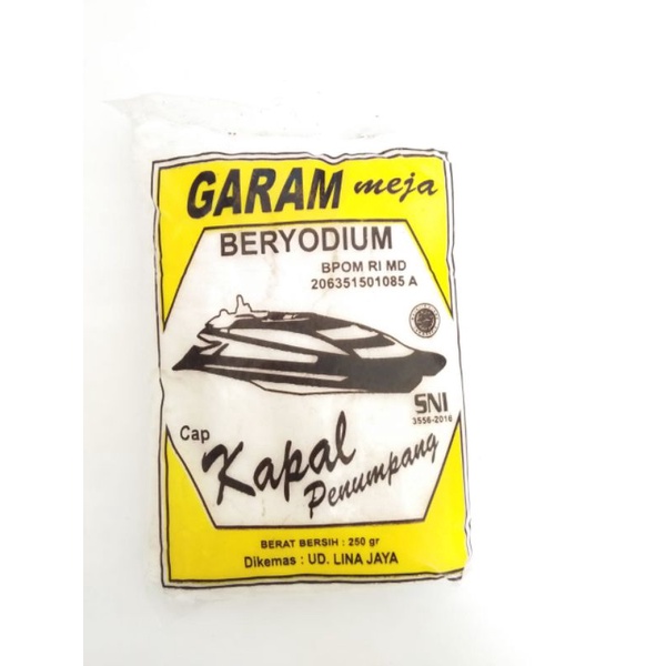 

Garam Dapur CAP KAPAL Penumpang 250 gr - Garam Beryodium