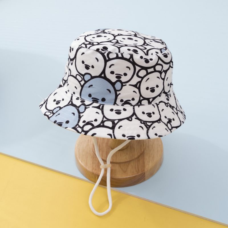 BUCKET HAT TOPI ANAK KARAKTER TSUM-TSUM KARAKTER BERUANG USIA 1-7 Tahun