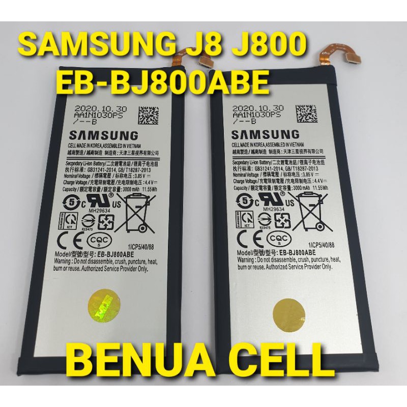 BATRE BATERAI BATEREI SAMSUNG GALAXY J8 J800 J8 2018 - EB-BJ800ABE