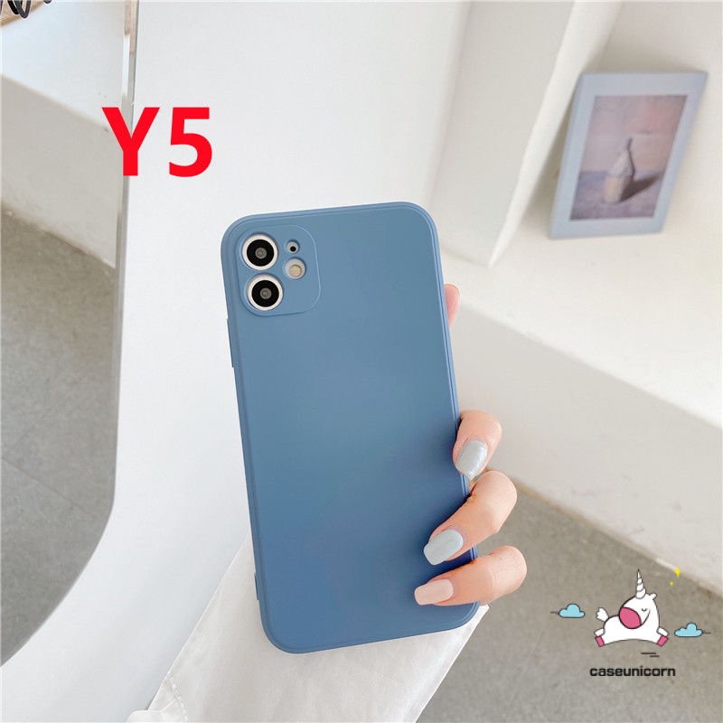 Casing Xiaomi Redmi 10 9A 9 Mi 11 Lite 11Lite 10T 10 Redmi Note 10 10s Simple Solid Pure Color Soft TPU Straight Edge Back Case