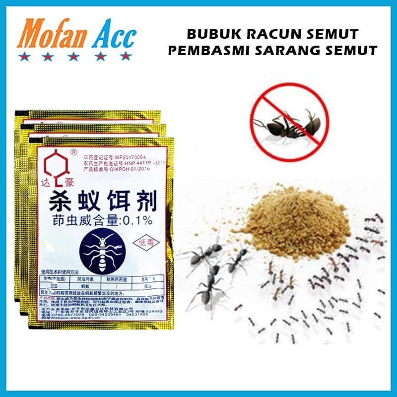 Racun Bubuk Semut Killing Bait Powder Serbuk Obat Pembasmi Sarang Semut Ants Killer