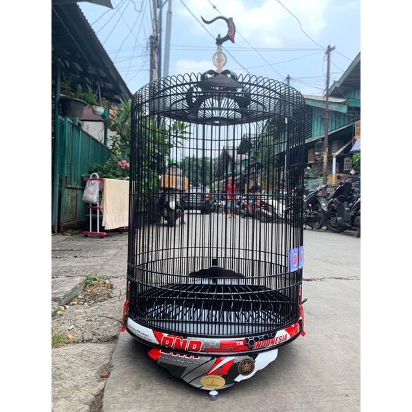 SANGKAR KANDANG MURAI BNR DECAL 77 NEW ASLI  ORIGINAL( HITAM & PUTIH )