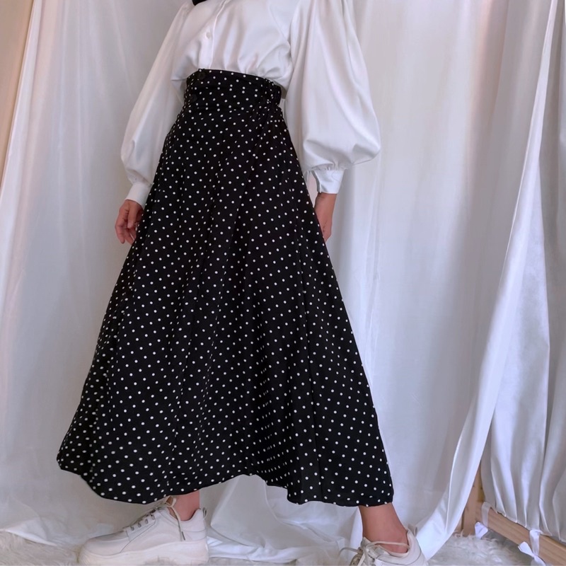 SHERA POLKA SKIRT / SKIRT HIGHWEIST / SKIRT UMBRELLA