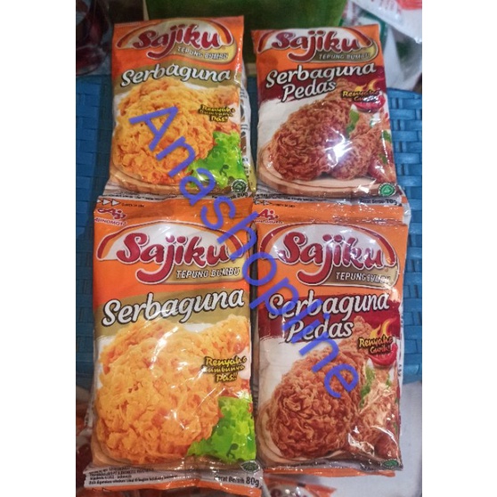 

2 pc Tepung Serbaguna Sajiku 2x80gr / seasoning / bumbu / penyedap