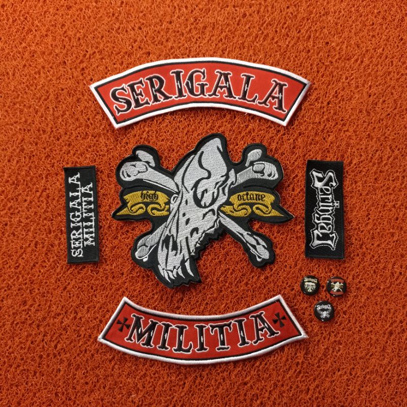 BACKPATCH BORDIR SERIGALA MILITIA BEST QUALITY SUPER MURAH