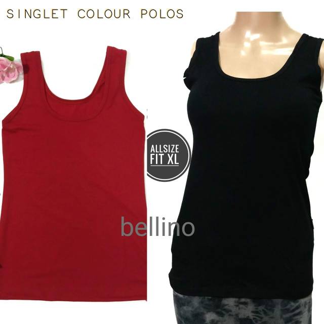 Singlet Wanita U Can See Kaos Dalaman Olahraga Cewek Tanktop Polos Super Soft All Size Adem-3