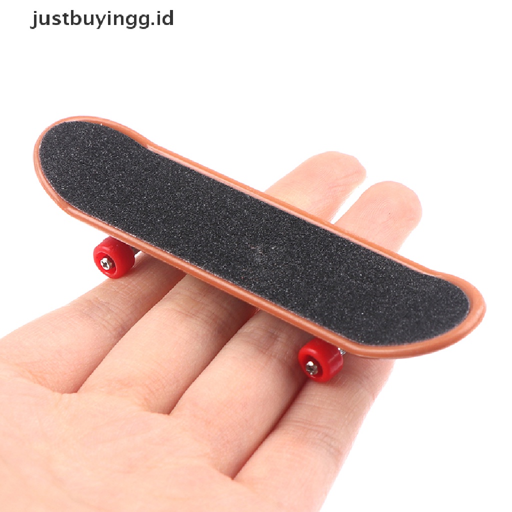 [justbuyingg.id] Fingerboard Mini Finger Skateboard Plastic Finger Skate Scooter Skateboard Toy ID