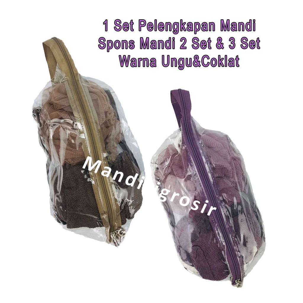 Spons Penggosok Badan * Spons Mandi 2 Set &amp; 3 Set * Spons Mandi Pembersih * Spons
