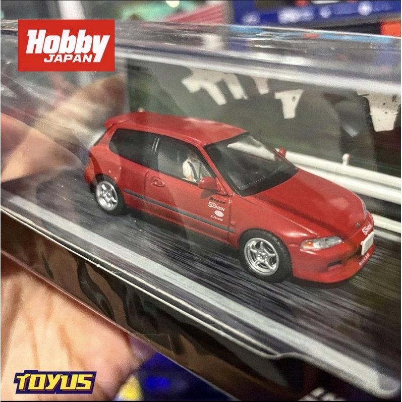 Hobby Japan - INITIAL D HONDA CIVIC EG6 SHINGO SHOJI WITH DRIVER FIG