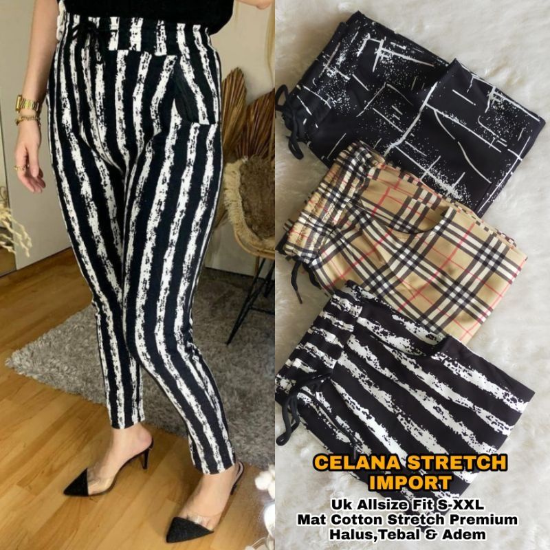 Celana Wanita Premium Fit S-XXL Jumbo