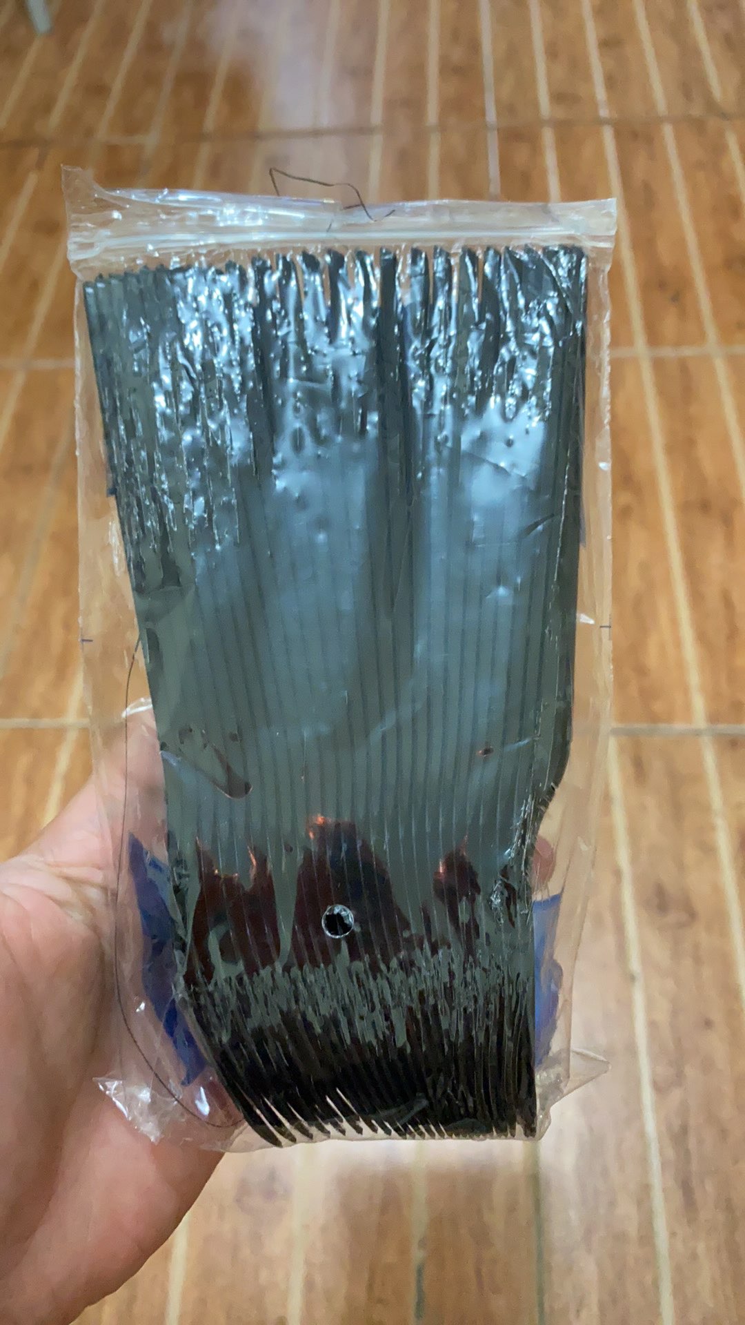 3000pcs Sendok Garpu 2in1 Hitam Bening Garpu Makan Sendok 2in1 Plastik  Fim Dus Gojek Grosir