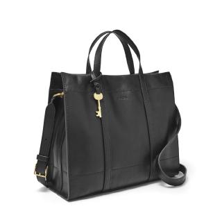 Fossil Carmen Shopper Black Leather Bag [ZB7938-001