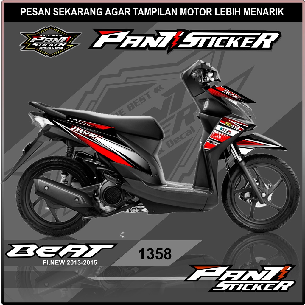 Sticker Striping Variasi List Beat Fi,Esp Tahun 2013-2015 Desain Racing Road Semi