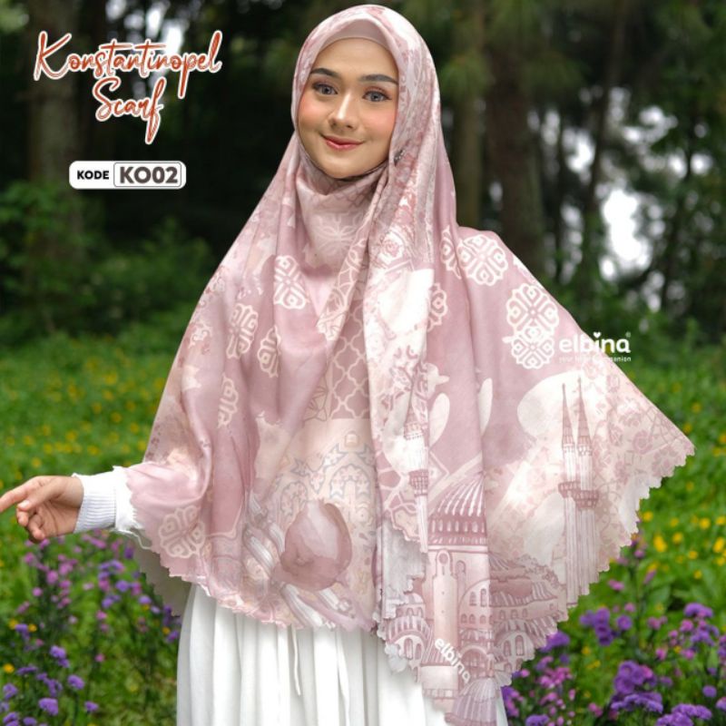 Konstantinopel Scarf by Elbina Hijab/Hijab Segi Empat Syari Motif