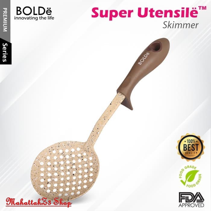 Bolde Super Utensil Skimmer - Spatula Bulat - Sutil - Sodet/Sendok masak/ Spatula/ Bolde