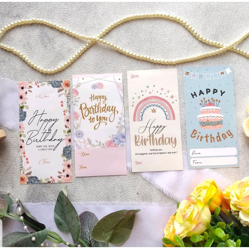 

Sticker / STIKER HAPPY BIRTHDAY / SELAMAT ULANG TAHUN greeting card