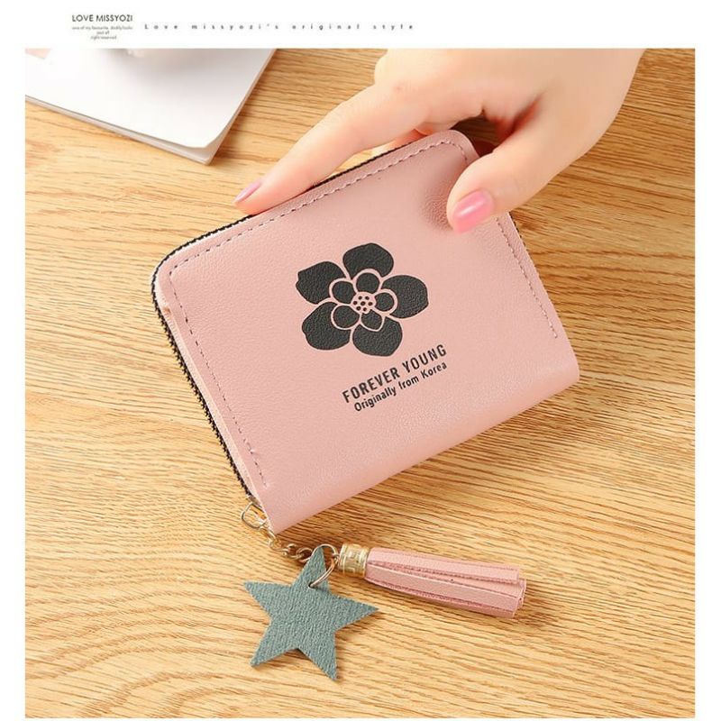 Arifirn D2202 - Dompet Lipat Wanita Motif Bunga