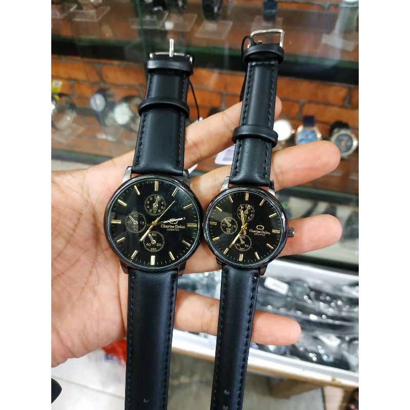 Jam Tangan Couple Pasangan Pria Wanita Original Charles Delon