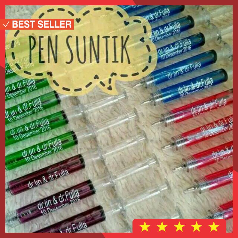 

Souvenir Murah SOUVENIR PERNIKAHAN PENA SUNTIK CAIR KEMAS PLASTIK PLUS CETAK NAMA