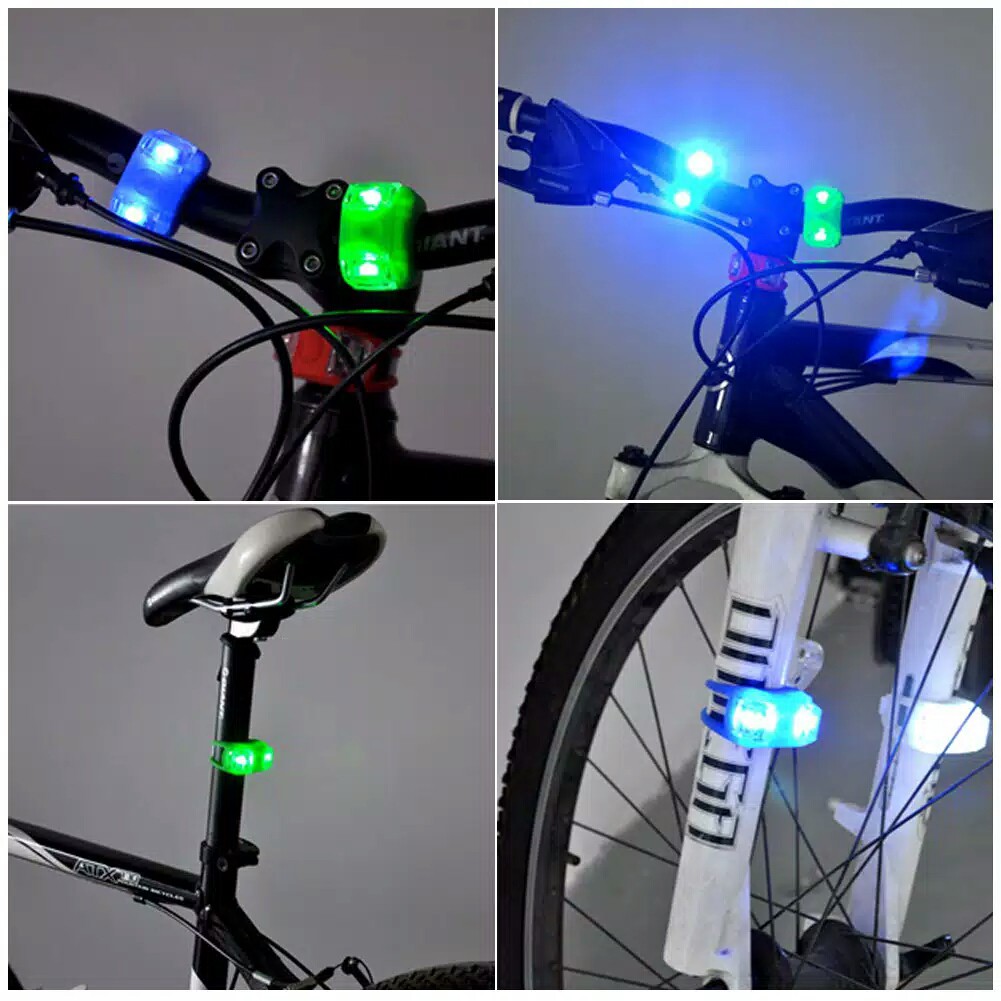 Lampu LED Sepeda / Lampu Kodok / Lampu Sepeda Silicone/Lampu Hias sepeda