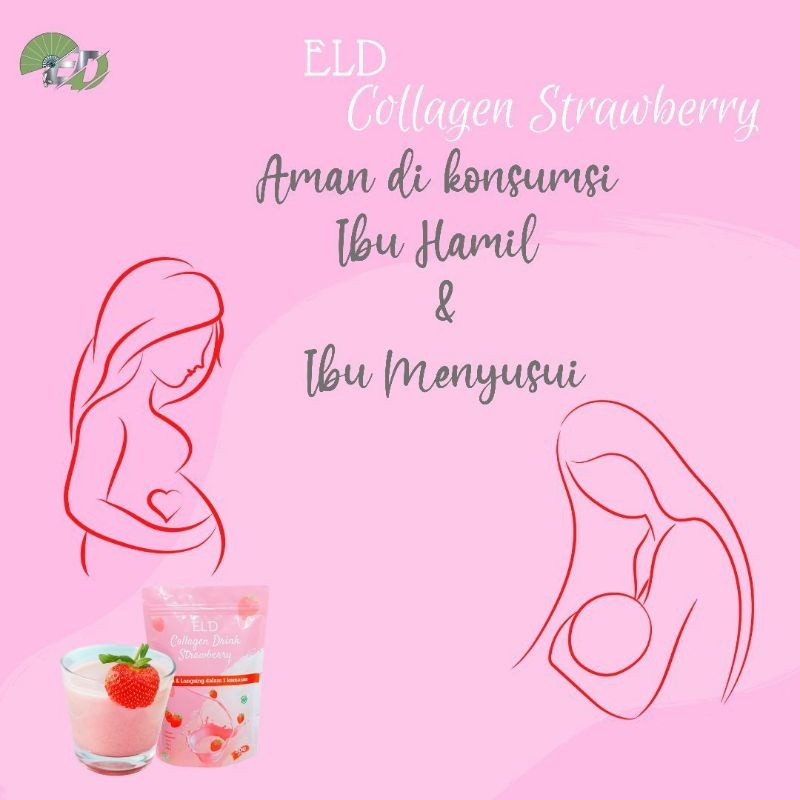 [BPOM] ELD Collagen Drink + Vit C Pemutih Badan dan Pelangsing Badan