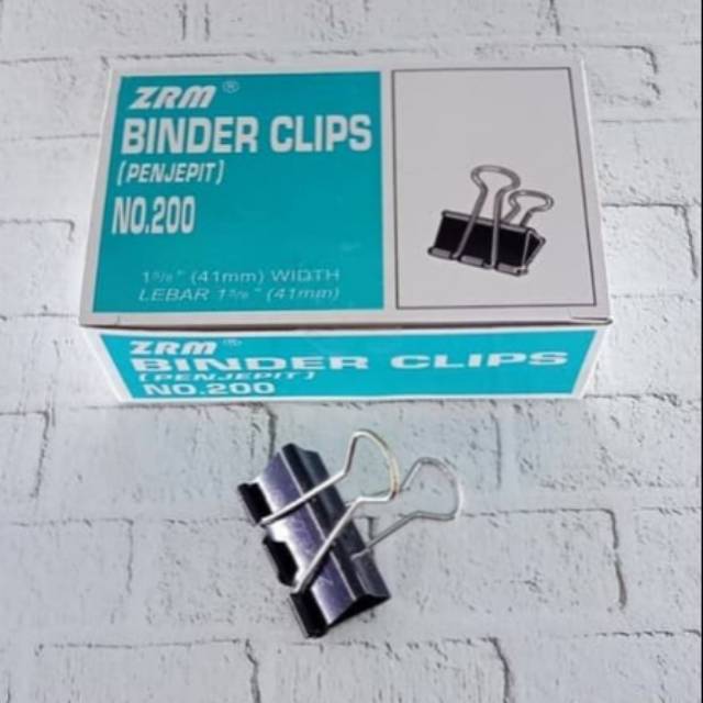 

ZRM Binder clips/penjepit NO.200 /termurah