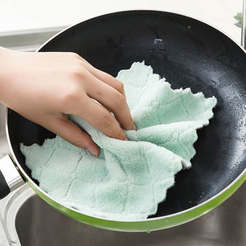 OILA lap kain pembersih piring kompor alat dapur dishcloth cleaning (2F3) hsa043