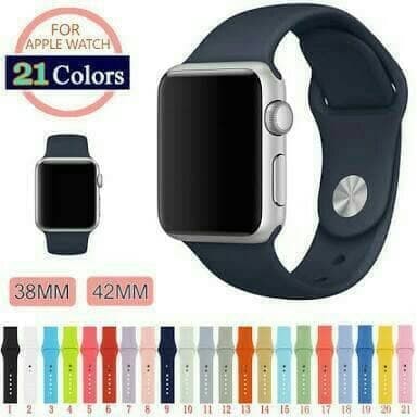 Apple Watch Tali Jam Tangan iPhone iWatch 42 mm Rubber Karet Strap