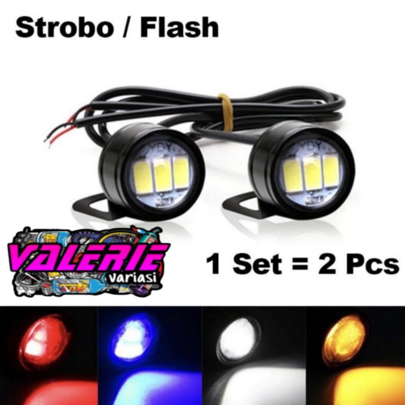 LAMPU LUMINOS MATA ELANG STROBO EAGLE EYE LAMPU LED TAMABAHAN SENJA SEIN LAMPU REM UNIVERSAL