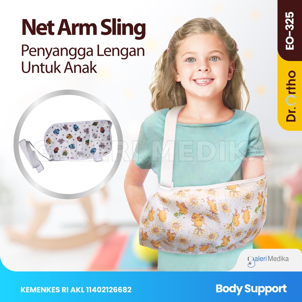 Arm Sling Kid Dr. Ortho EO-325 Alat Penyangga Tangan Baby Anak Balita