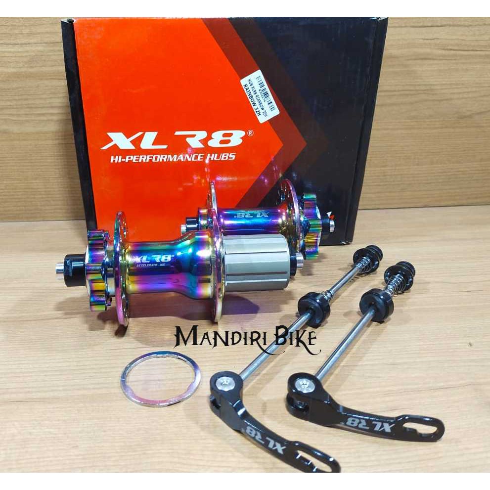 Freehub XLR8 DiscBrake 32 Hole Rainbow