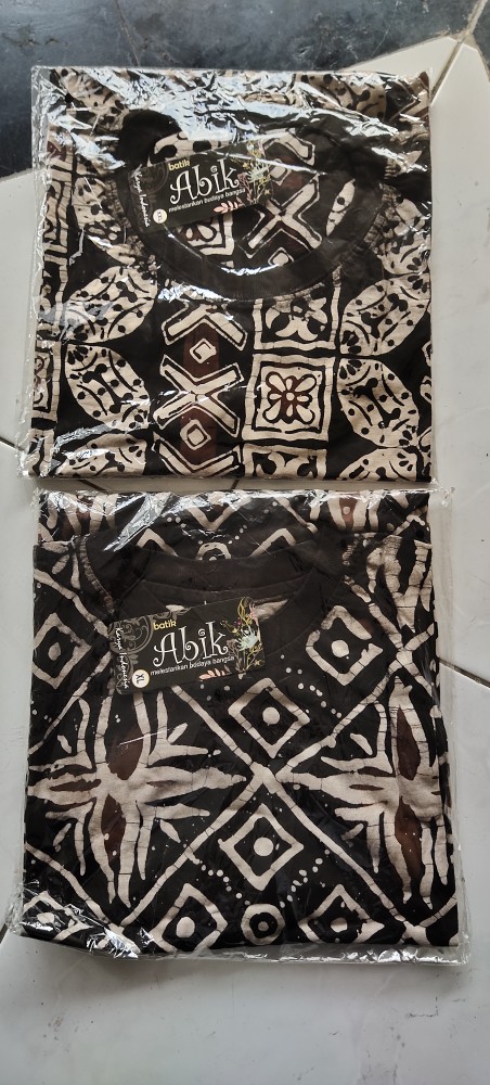 Kaos Oblong Batik Cap Asli Pekalongan Fullcotton Jamin Adem Original Produk