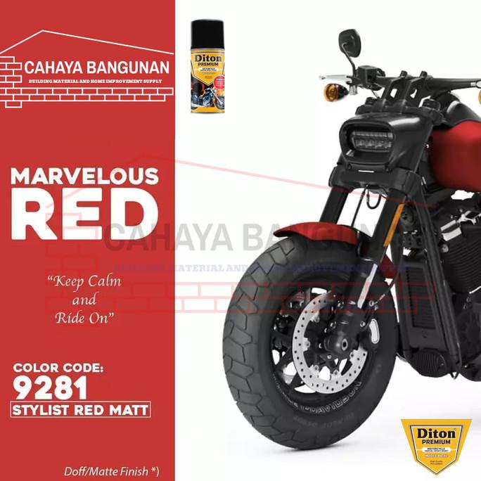 Paket Pylox Diton Premium Stylist Red Matt Merah Dop Doff 9281
